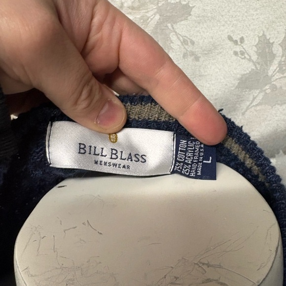 Men's Blue Sweater - Picture 4 of 5